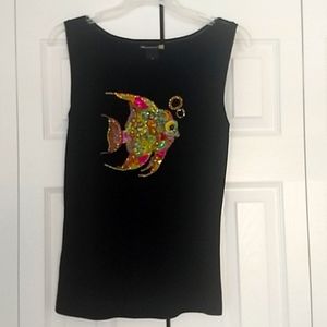 Sequin sleeveless top